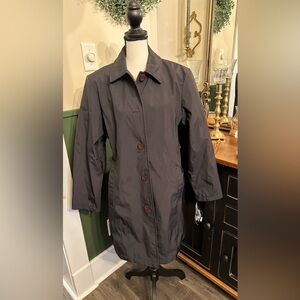 Vintage Women’s Mulberry Street Trench/Rain Coat New With Tags Black Medium